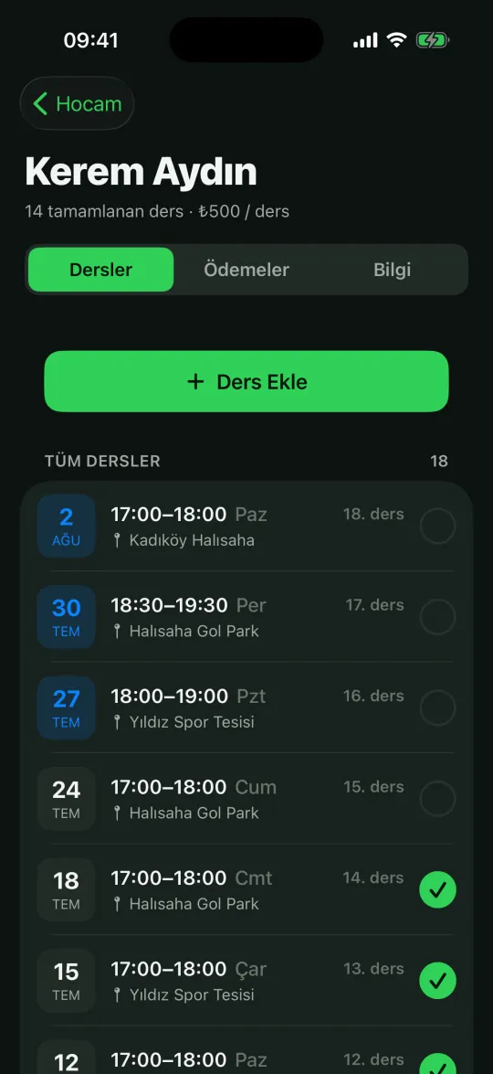 Bir öğrencinin dersleri, yeniden eskiye