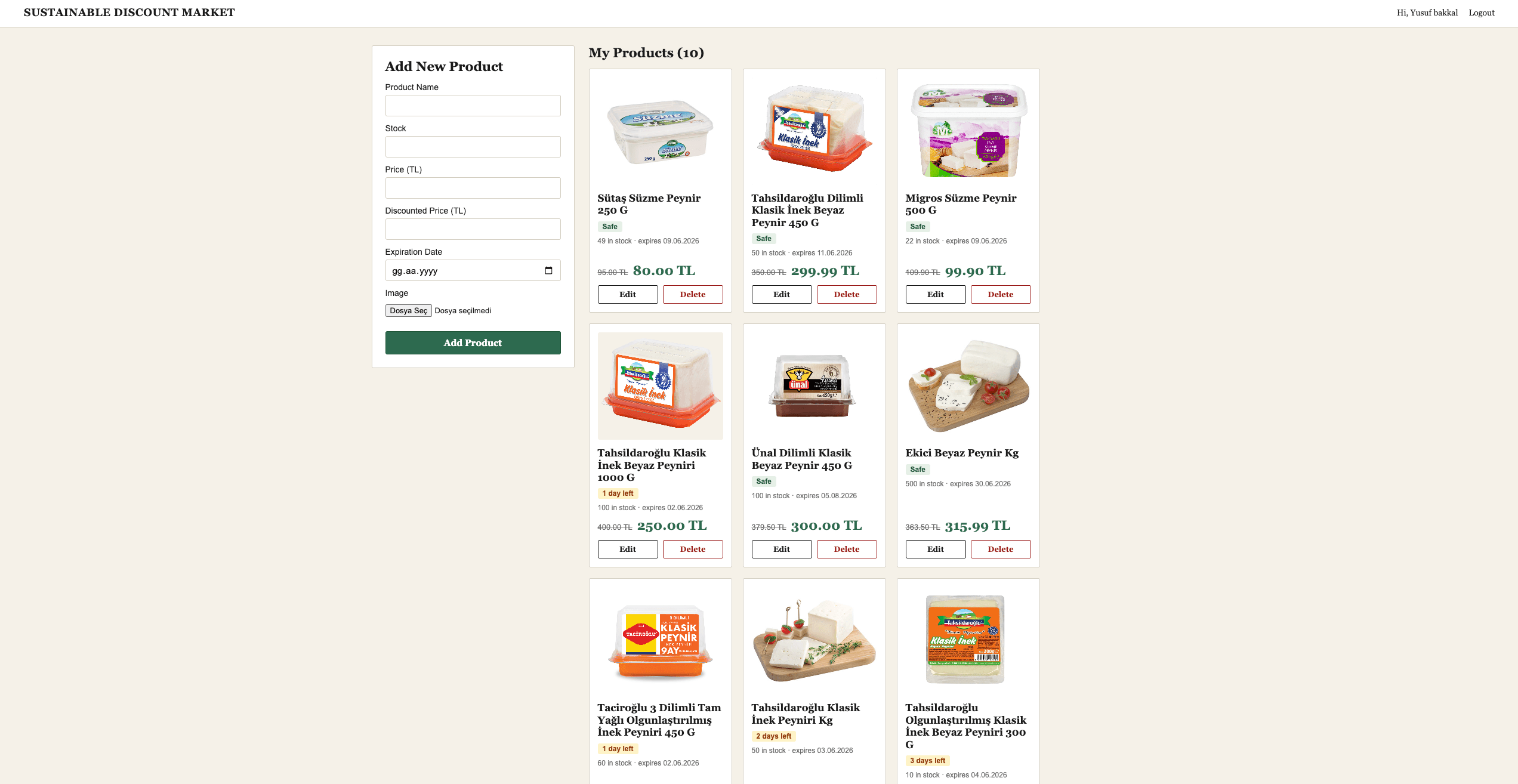 Sustainable Discount Marketplace