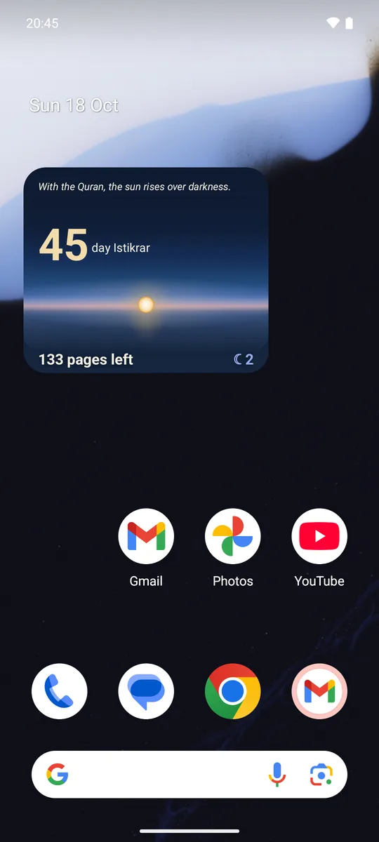 Ana ekran widget'ı
