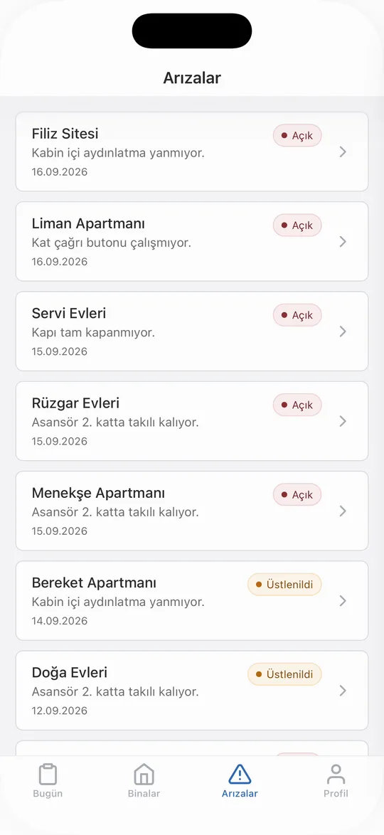 Açık ve üstlenilmiş arızalar